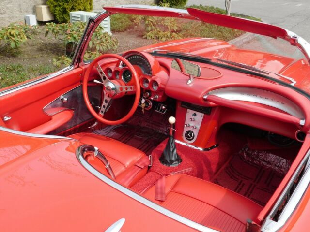 1961 Roman Red Chevrolet Corvette Convertible