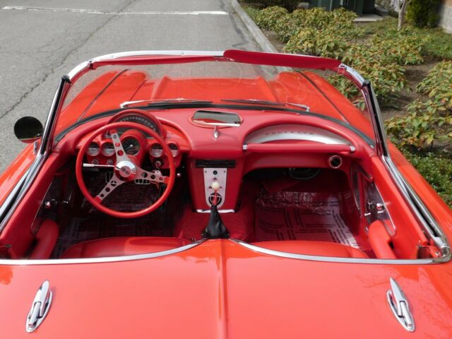 1961 Roman Red Chevrolet Corvette Convertible