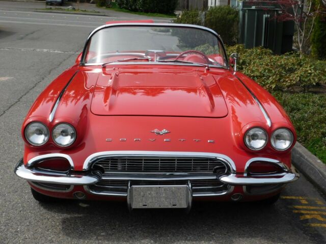 1961 Roman Red Chevrolet Corvette Convertible