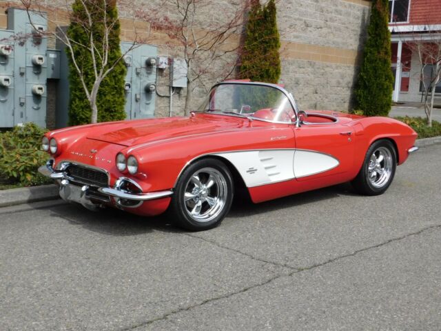 1961 Roman Red Chevrolet Corvette Convertible