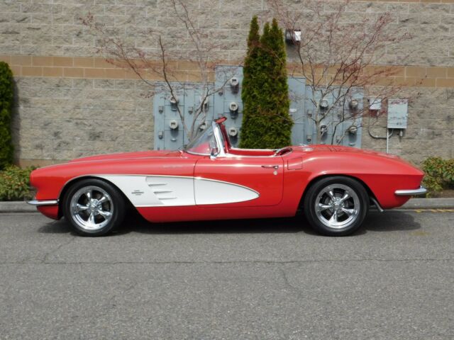 1961 Roman Red Chevrolet Corvette Convertible