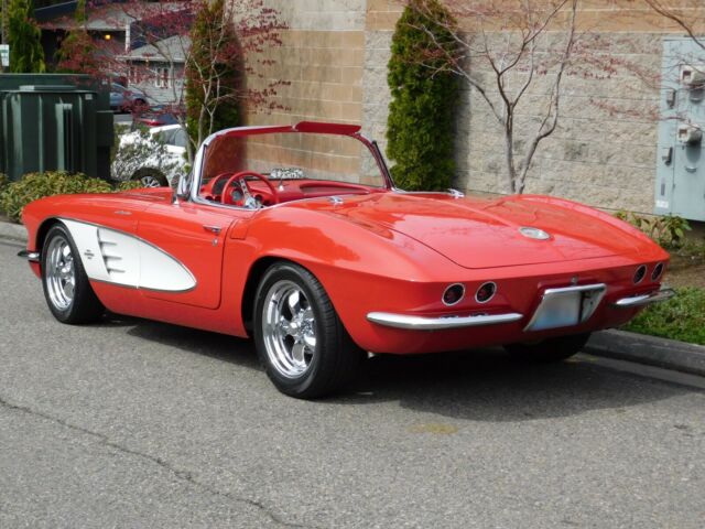 1961 Roman Red Chevrolet Corvette Convertible