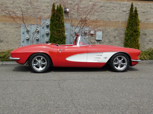 1961 Roman Red Chevrolet Corvette Convertible