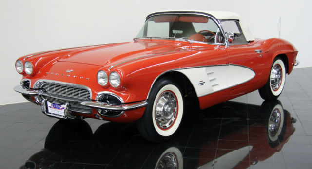 1961 Red Chevrolet Corvette Convertible