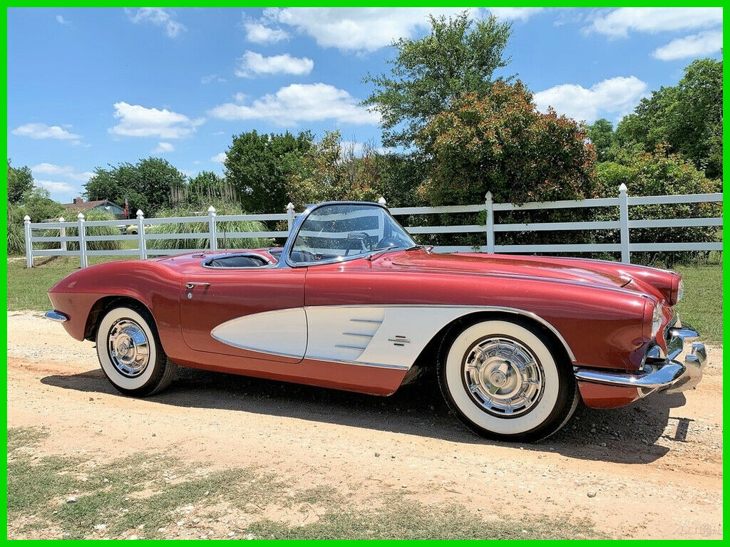 1961 Red Chevrolet Corvette Convertible
