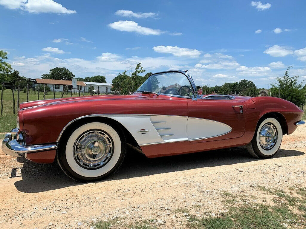 1961 Red Chevrolet Corvette Convertible