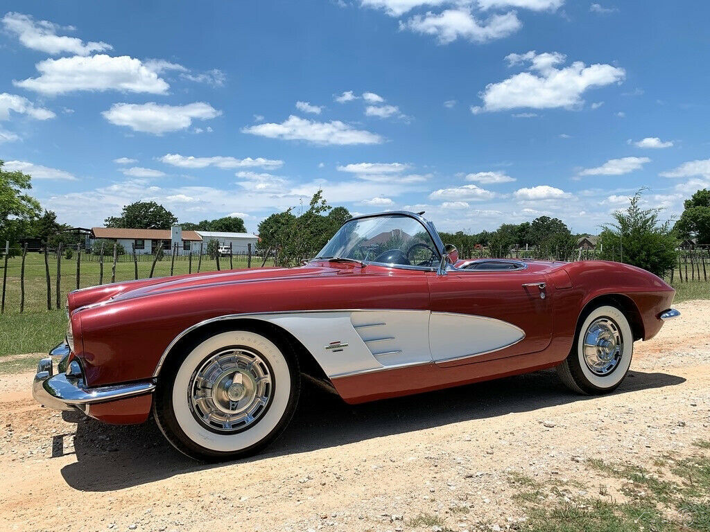 1961 Red Chevrolet Corvette Convertible