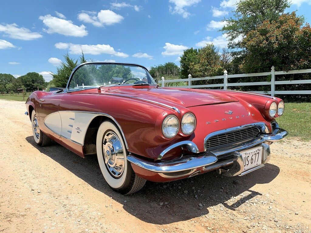 1961 Red Chevrolet Corvette Convertible