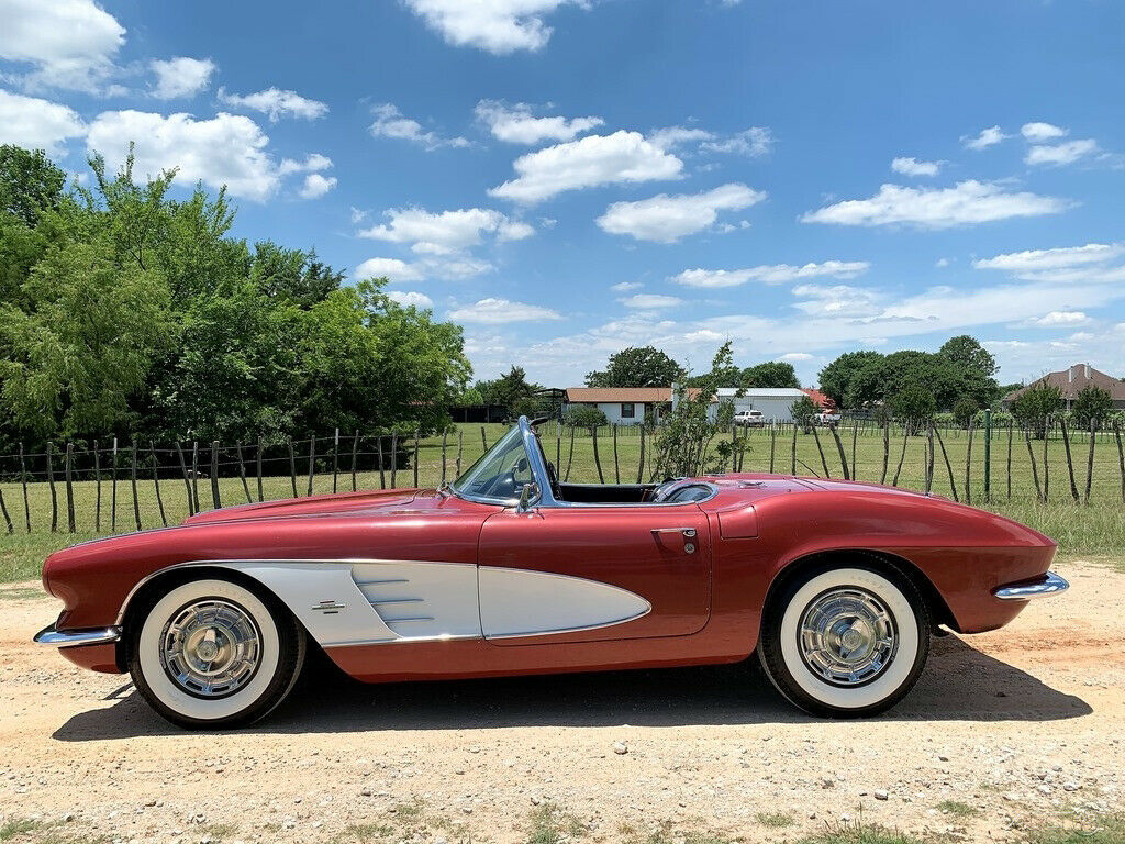 1961 Red Chevrolet Corvette Convertible