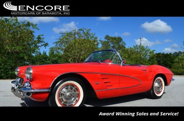 1961 Red Chevrolet Corvette Convertible