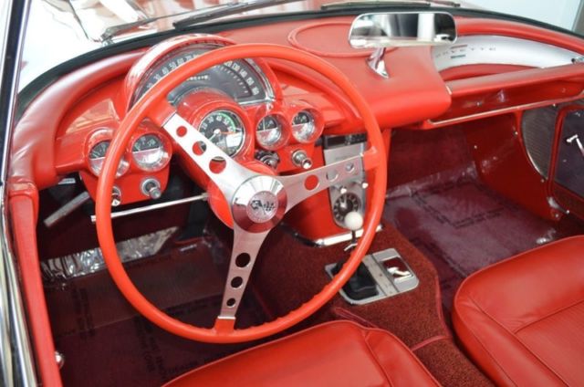 1961 Red Chevrolet Corvette Convertible