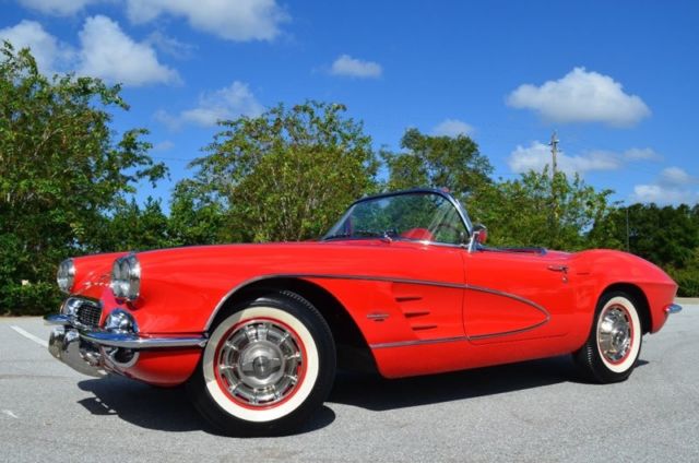 1961 Red Chevrolet Corvette Convertible