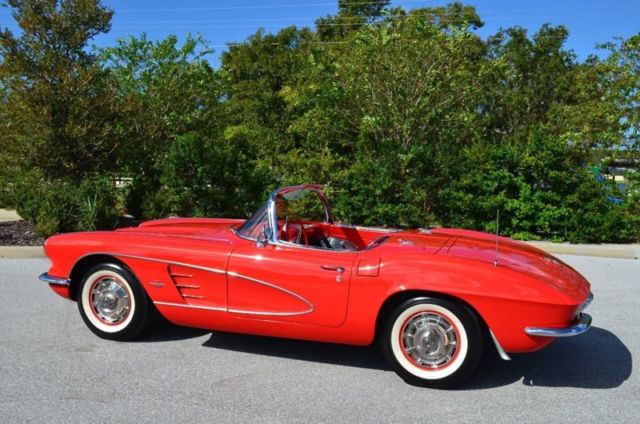 1961 Red Chevrolet Corvette Convertible