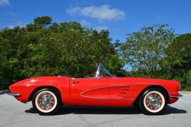 1961 Red Chevrolet Corvette Convertible