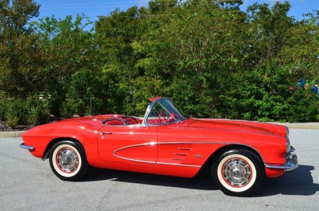 1961 Red Chevrolet Corvette Convertible