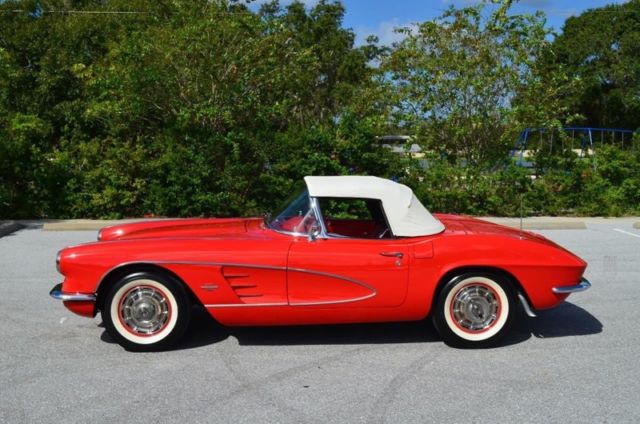 1961 Red Chevrolet Corvette Convertible