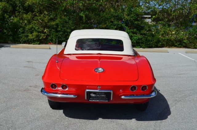 1961 Red Chevrolet Corvette Convertible