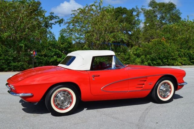 1961 Red Chevrolet Corvette Convertible