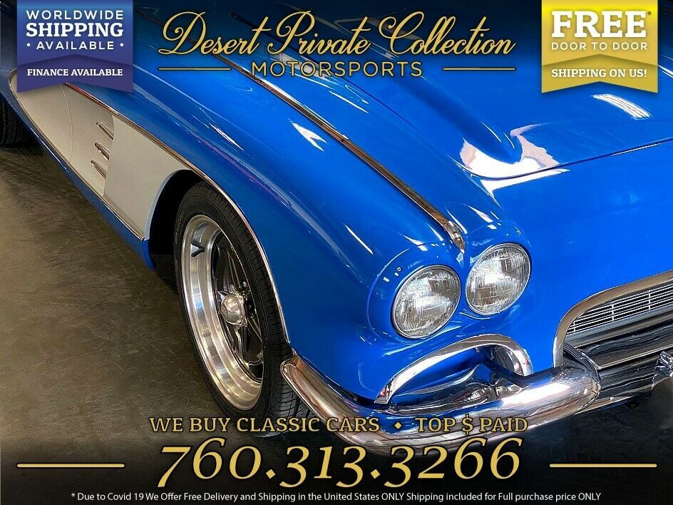 1961 White Chevrolet Corvette Convertible