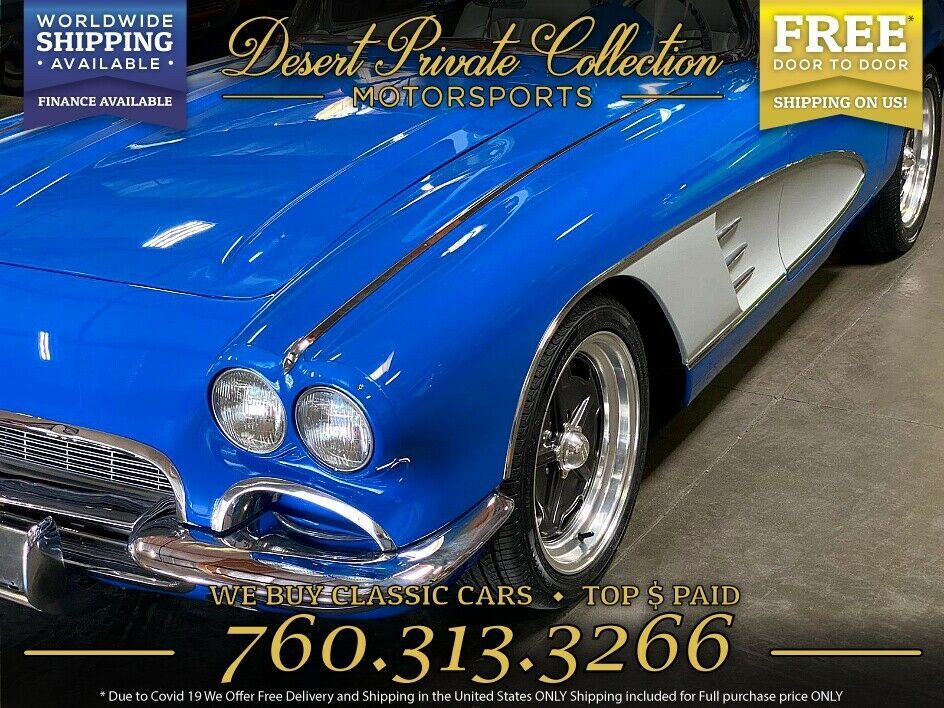 1961 White Chevrolet Corvette Convertible