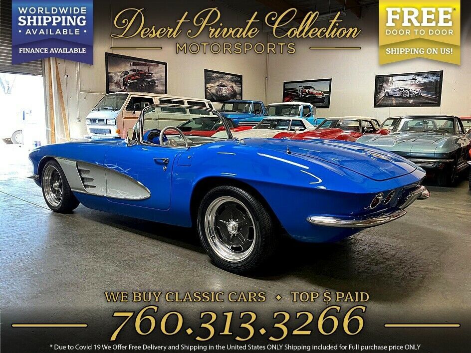 1961 White Chevrolet Corvette Convertible