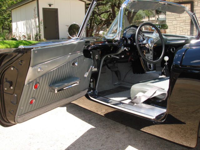 1961 Black Chevrolet Corvette Convertible
