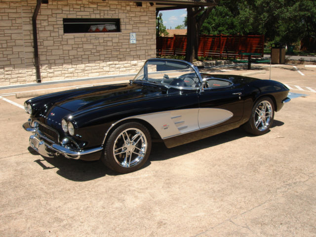 1961 Black Chevrolet Corvette Convertible