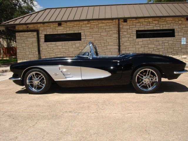 1961 Black Chevrolet Corvette Convertible