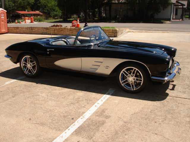 1961 Black Chevrolet Corvette Convertible