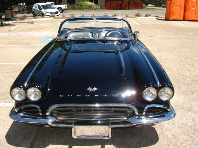 1961 Black Chevrolet Corvette Convertible