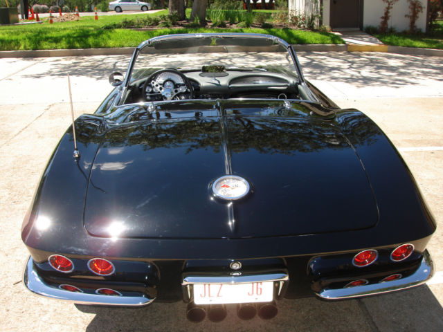 1961 Black Chevrolet Corvette Convertible
