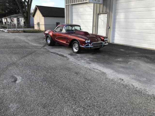 1961 Red Chevrolet Corvette Sports car