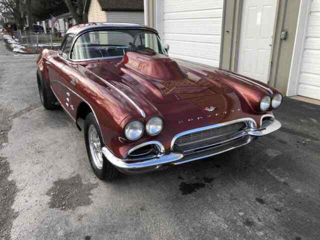 1961 Red Chevrolet Corvette Sports car