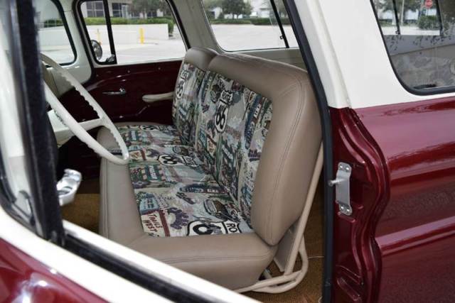 1961 Maroon Chevrolet Suburban --