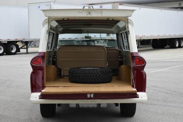 1961 Maroon Chevrolet Suburban --