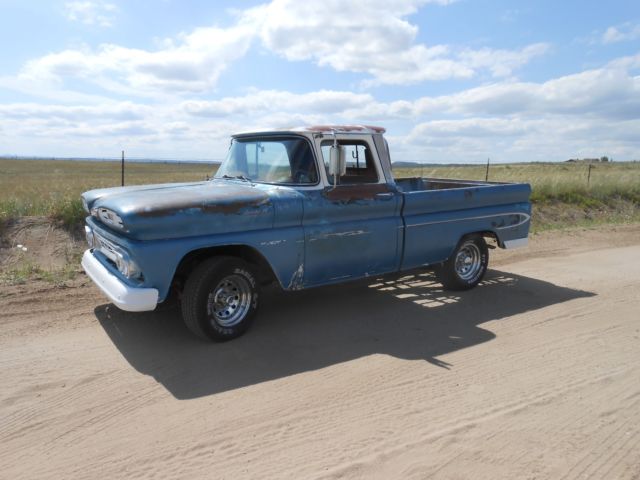 1961 Blue Chevrolet C-10 Standard Cab Pickup