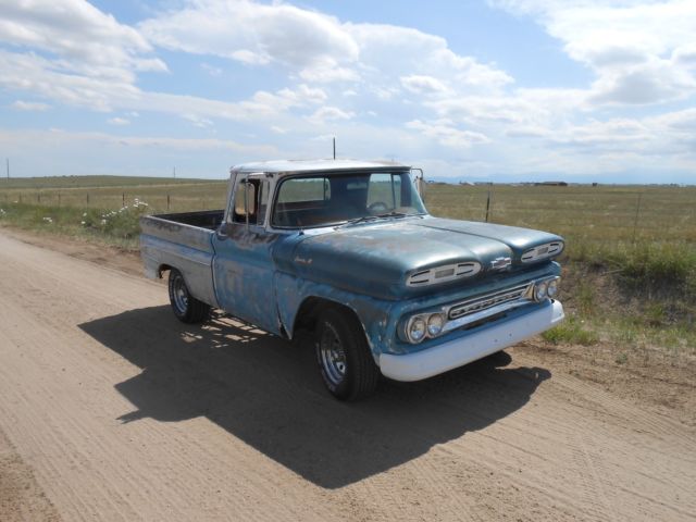 1961 Blue Chevrolet C-10 Standard Cab Pickup