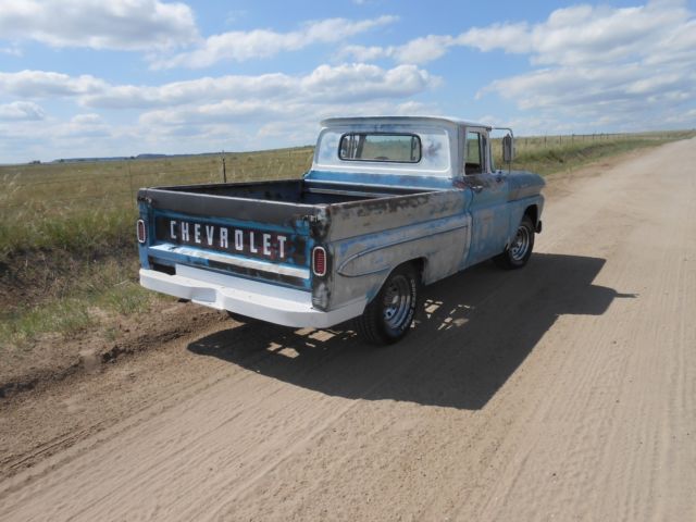 1961 Blue Chevrolet C-10 Standard Cab Pickup