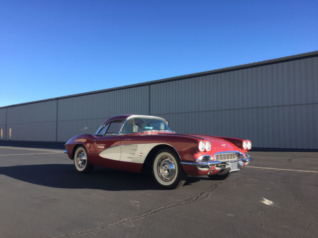 1961 honduras maroon Chevrolet Corvette