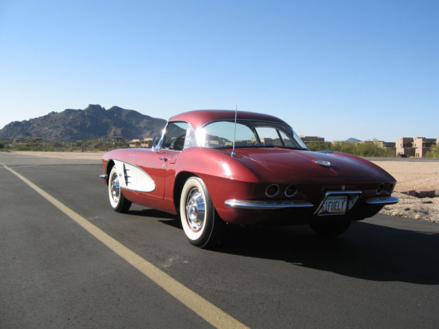 1961 honduras maroon Chevrolet Corvette