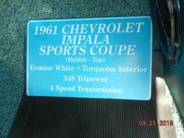1961 White Chevrolet Impala Coupe