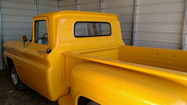 1961 chrome yellow Chevrolet C-10 stepside