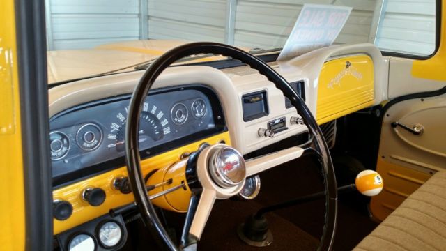 1961 chrome yellow Chevrolet C-10 stepside