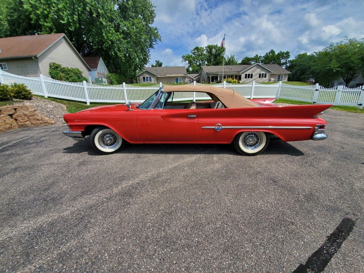 1961 Red Chrysler 300 Convertible
