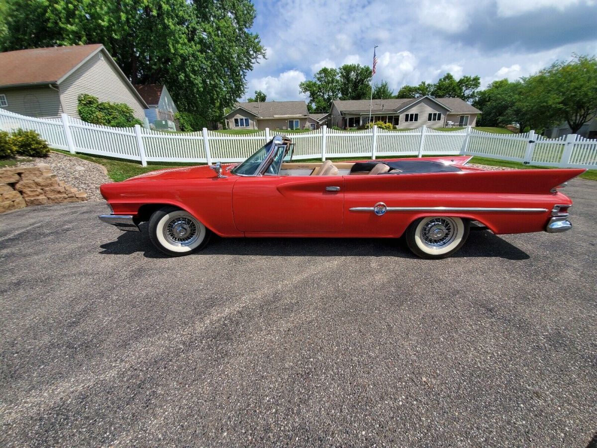 1961 Red Chrysler 300 Convertible