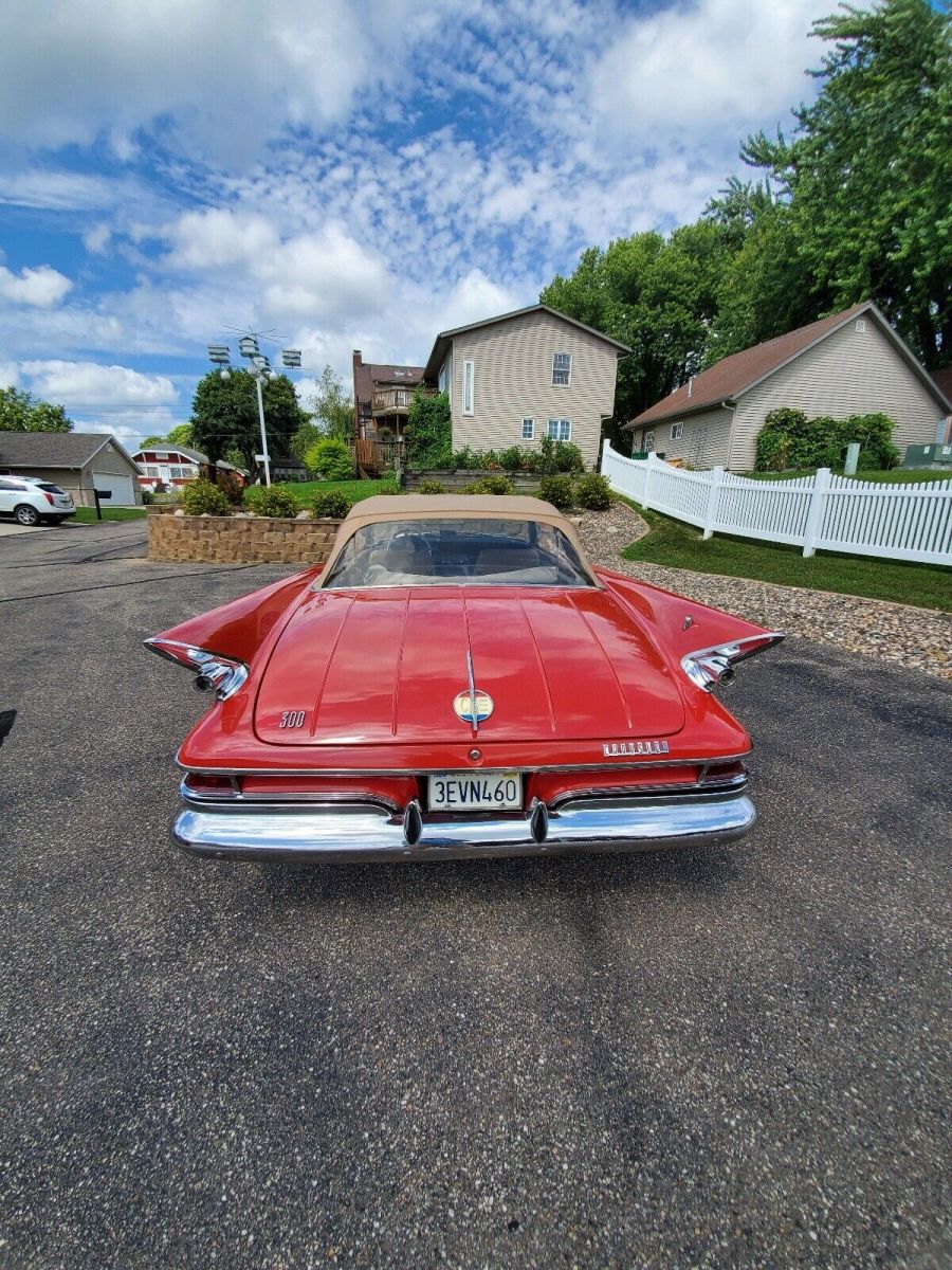 1961 Red Chrysler 300 Convertible