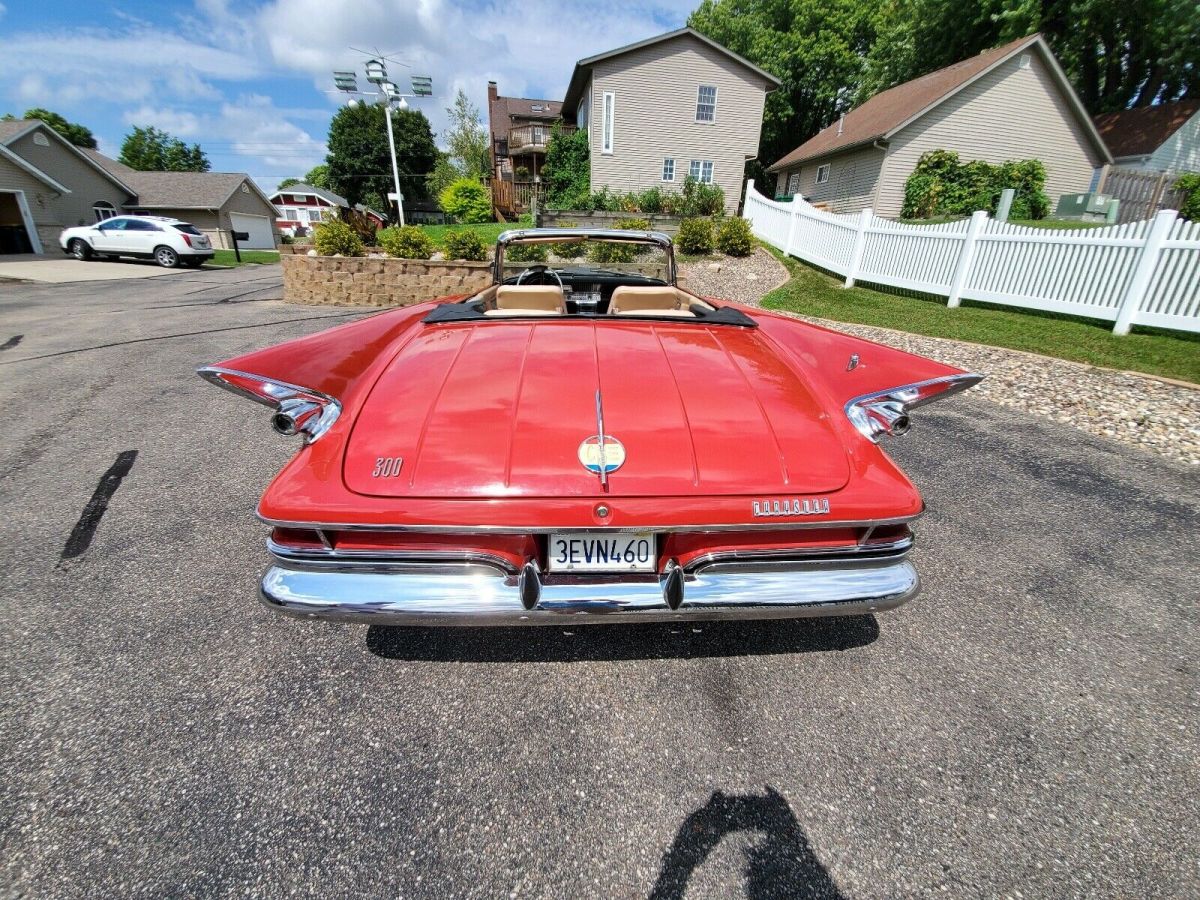 1961 Red Chrysler 300 Convertible