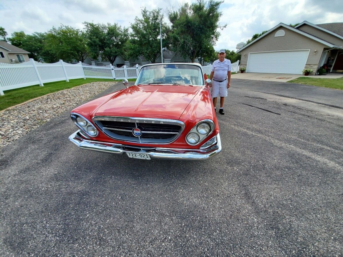 1961 Red Chrysler 300 Convertible