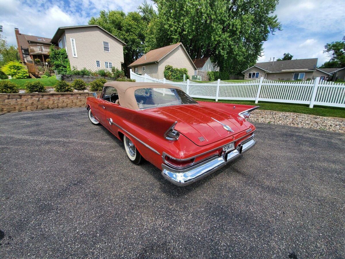 1961 Red Chrysler 300 Convertible