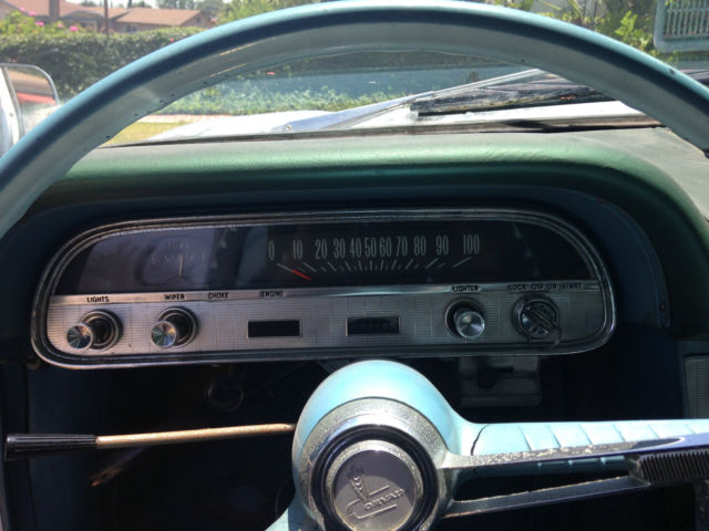 19610000 Blue Chevrolet Corvair Sedan